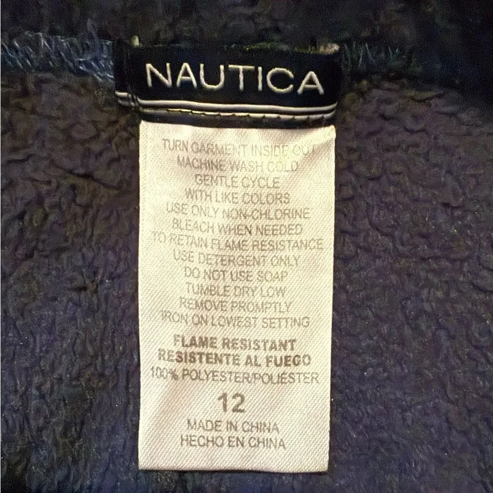 Boys Pajama Bottoms Bundle Lot of 2 Nautica Navy Gray Red Plaid Size L 10-12